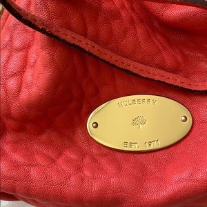Mulberry Edna Mini Drawstring Red With Dust Bag